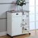 InRoom Designs Kitchen Cart with Marble Top