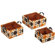 Household Essentials Fashion Baskets Square Paper Baskets (Set of 3)