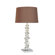 George Kovacs by Minka Lamps Table Lamp with Dark Chocolate Fabric Shade in Chrome