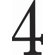 Atlas Homewares 6" The Traditionalist House Numbers