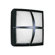 LBL Lighting Geoform 120V Two Light Square Ring Outdoor Fluorescent Wall Sconce in Silver