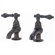 Elizabethan Classics Bathroom Faucet Set with Metal Lever Handles
