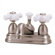 Elizabethan Classics Centerset Bathroom Faucet with Double Porcelain Cross Handles