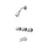 Price Pfister 01 SeriesTub and Shower Faucet Trim  with Sweat Inlets
