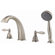 Price Pfister Portola Double Handle Hand shower 4 Hole Roman Tub Faucet with Trim