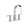 American Standard Berwick Double Handle Deck Mount Roman Tub Faucet Lever Handle