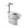 American Standard Manual Top Spud Toilet Flush Valve