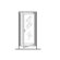 American Standard Prestige Framed Pivot Shower Door with Hammered Glass