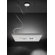 Studio Italia Design Zen-V Suspension in White Polished Glass