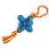 PetStages Orka Jack Chew Dog Toy with Rope in Multi Colored