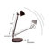 Bulbrite Industries MiniStryde LED Desk Lamp in Silver
