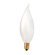 Bulbrite Industries 25mm 40W Incandescent Flame Tip Chandelier Bulb in Frost