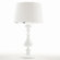 ARTERIORS Home White Lola Lamp with White Patent Leather Shade