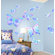 4 Walls Unique Fluttering Butterfly Accents Peel and Stick in Summertime Blue