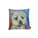 lava Westie Watercolor Feather Filled Pillow