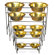 Platinum Pets Modern Diner Stand with Stainless Steel Pet Bowl (96 oz.)