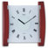 Opal Luxury Time Products Opal Wood and Frosted Glass Clock in Dark Wood