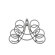 Spectrum Diversified Bordeaux 5 Bottle Tabletop Wine Rack