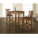 Crosley Three Piece Pub Dining Set with Cabriole Leg Table and Shield Back Barstools in Classic Cherry