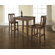 Crosley Three Piece Pub Dining Set with Cabriole Leg Table and Barstools in Vintage Mahogany