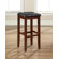 Crosley Upholstered Square Seat 29" Barstool in Vintage Mahogany
