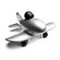 Playsam Jetliner in Silver