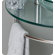 Fresca Attrazione Modern Glass Bathroom Vanity with Frosted Edge Mirror