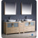 Fresca Torino 84" Modern Double Sink Bathroom Vanity with Side Cabinet and Vessel Sinks
