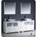 Fresca Torino 84" Modern Double Sink Bathroom Vanity with Side Cabinet and Vessel Sinks