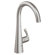 Grohe Ladylux&sup3; One Handle Single Hole Pillar Kitchen Faucet with Watercare