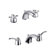 Grohe Talia Widespread Bathroom Faucet with Double Lever And Cross Handles