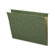 Business Source Hanging Folders, w/o Tabs, Letter, 25 per Box, Green