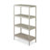 Continental Mfg. Co. Ventilates Storage Shelf,36-1/4"x18-1/8"x60-1/4",Oyster Gray