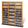 Prepac Floor Media Triple Width Barrister Multimedia Storage Rack