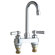 Chicago Faucets Centerset Bathroom Sink Faucet with Double Lever Handles