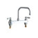 Chicago Faucets 527 Deck Mount Double Handle Centerset Kitchen Faucet with Lever Handles