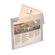 Lion Office Products Poly Envelope, w/ Front Pocket, 12-1/2"x9-3/4", Clear