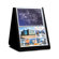 Lion Office Products Display Easel, 2 Horizontal Letter Pockets per Page, 20 Pages, Black