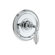 Jado Classic Pressure Balance Thermostatic Faucet Shower Faucet Trim Only with Crystal Lever Handle