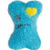 Zanies Embroidered Berber 8" Bone Dog Toy in Blue