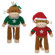 Zanies Holiday Monkey Business Friend Dog Toy