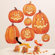 Wallies Jack O'Lanterns Vinyl Holiday Mural Peel and Stick