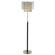 Trend Lighting Corp. Roosevelt One Light Floor Lamp in Brushed Nickel and Espresso