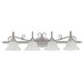 Hammond Four Light Bath Vanity in Matte Nickel