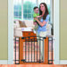 Stylish and Secure Wood and Metal Walk-Thru Gate