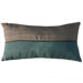 Monaco 12" H x 24" W Decorative Pillow in Beige and Aquamarine