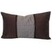 Pieces Decorative Pillow in Chocolate and Light Brown
