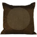 Spiral Square Decorative Pillow in Chocolate
