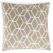 Bethe Tile Linen Square Pillow in Light Brown