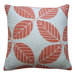 Tiki Leaves 20" x 20" Pillow in Coral